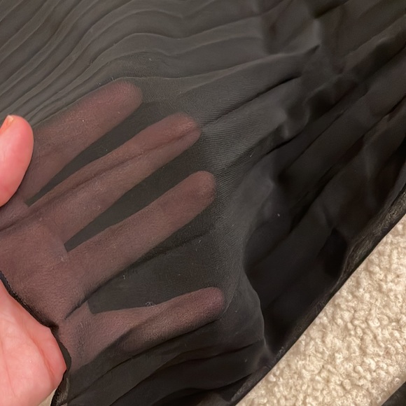 Chiffon pleated pants with lining US Size 10 - Picture 3 of 6